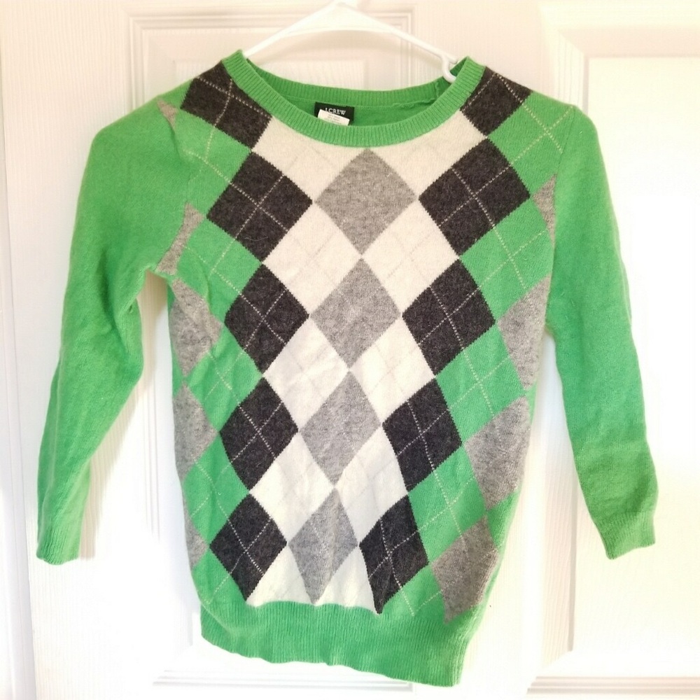 JCrew Argyle Sweater